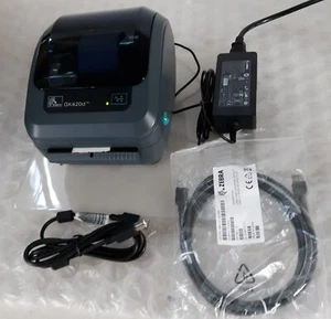 Zebra GK420d USB Ethernet Label Thermal Printer w/ USB 2.0 + Network Cable + AC - Afbeelding 1 van 6