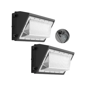 AIKVSXER 130W LED Wall Pack Light 2 Pack, Dusk to Dawn Photocell, 20,800LM 60... - Picture 1 of 8