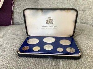 Barbados Proof Set Struck By Franklin Mint 1975 - Picture 1 of 5