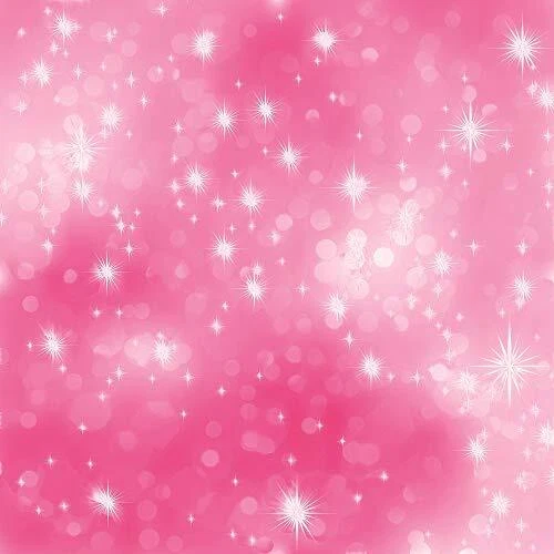 Pink Valentines Gift Theme Party Backdrop Shining Stars Photography Background - Image 1 of 1