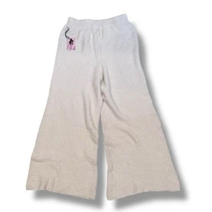 Sincerely Jules Gr. L Häkelhose Strick weites Bein Festival Strand creme Baumwolle - Bild 1 von 6