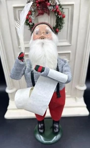 Byers' Choice The Carolers 1988 12"" Arbeitender Weihnachtsmann überprüft seine Liste 1. Auflage - Bild 1 von 12