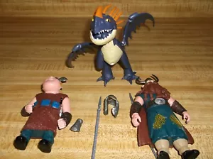Dreamworks How to Train Your Dragon Toy 2018 DWALLC Dragon Figure 7" Men 5" & 4" - Picture 1 of 11
