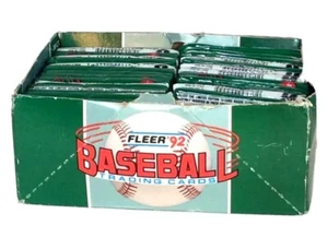 VINTAGE FLEER 1992 BASEBALL TRADING CARDS. LOT 27 PACKS. NEVER OPENED. - Picture 1 of 2