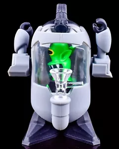 Tubo acqua vetro bong UFO silicone bong ibrido bong alieno mini bong *USA* - Foto 1 di 5