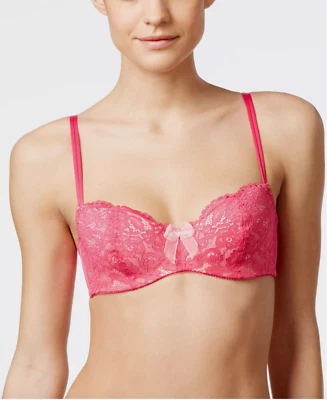NWT B. Tempt'd by Wacoal CIAO BELLA Bra / Panty, 34DDD / XL Pink *** - Image 1 of 2