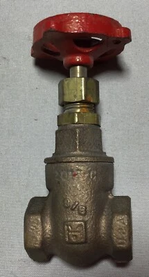 Válvula de compuerta Milwaukee 105 3/8" bronce 125 SWP 200 WOG Foto 1 de 3