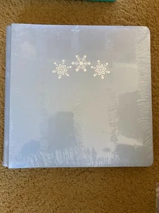 Creative Memories NIP Winter Days 12x12 Pale Blue Shimmer Foiled Album Cover - Picture 1 of 3
