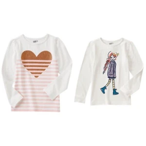 NWT Girls Crazy 8 GRAPHIC Long Sleeve T-shirts Tops sz XL (14) BTS 2015 - Picture 1 of 6