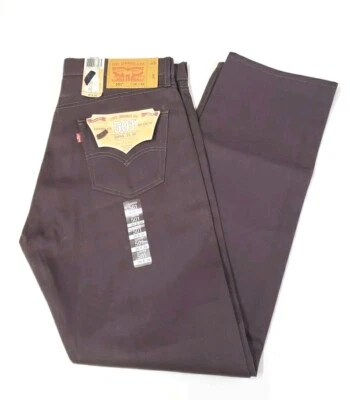 Jeans Levi's 501 Pierna Recta Botón-Volar 36x34 Azul Nuevos con Etiqueta Nuevos con Etiquetas Púrpura/Ciruela Foto 1 de 4