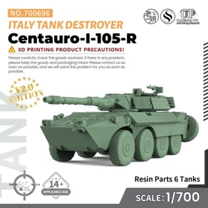 SSMODEL SS700696 1/700 Military Model Kit Italy Centauro-I-105-R Tank Destroyer - Picture 1 of 5