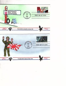 us stamp 2697b-2697j WW2 Pugh FDC 8 covers (mb23 - Picture 1 of 4