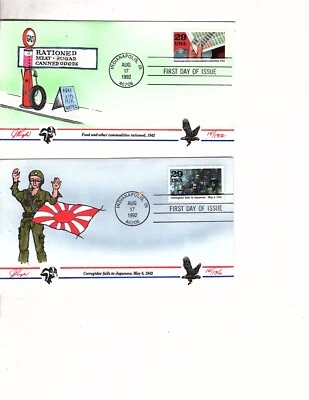 us stamp 2697b-2697j   WW2  Pugh FDC 8 covers  (mb23 - Image 1 of 4