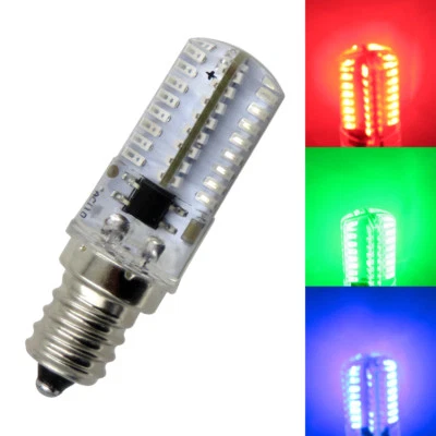 10pcs E12 Candelabra C7 64 3014 LED Light Bulb Lamp Red/Blue/Green 2.5W 110V  - Image 1 of 4