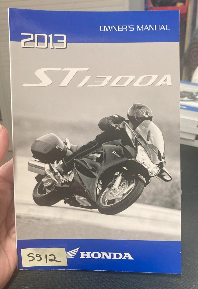 OEM HONDA 2013 ST1300/A OWNER'S MANUAL - Image 1 of 1