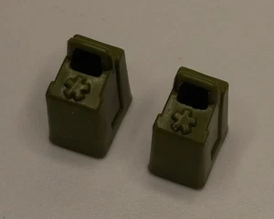 Two 1982 Hasbro Gi Joe Vamp Gas Tank Can Fuel Canisters - Accessory Playset - Picture 1 of 5