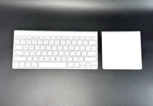 Apple A1314 Wireless Keyboard + Magic Trackpad A1339 Wireless Bundle / Combo - Picture 1 of 12