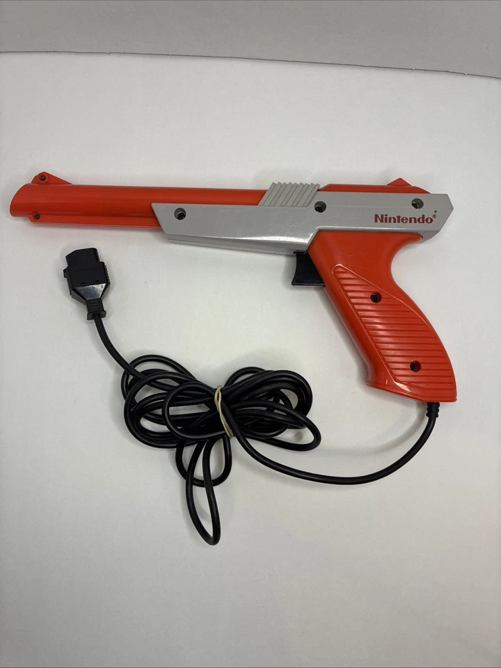 Official NES Nintendo Light Gun Zapper Tested/ Works Orange Ships Same Day! - Image 1 of 4