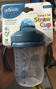 Dr. Brown's Milestones Primera taza de pajita para bebé con pajita ponderada - Nueva - Imagen 1 de 1