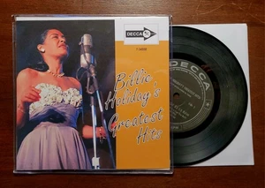 BILLIE HOLIDAY'S Greatest Hits! 7" Jukebox EP 1969 Press Decca 7-34558 Stereo - Picture 1 of 4