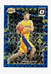 2017-18 Donruss Optic Blue Velocity Prizm #68 Brook Lopez Los Angeles Lakers NBA - Picture 1 of 2