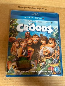 The Croods (2013) UK Reg B Blu-ray NEW & SEALED Nicolas Cage Animated Adventure - Picture 1 of 3
