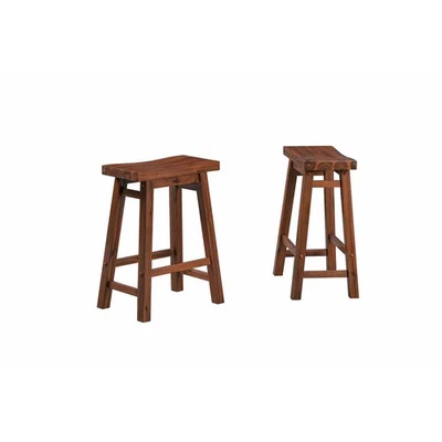 Sonoma Backless Saddle Stool Chestnut 24.25"h x 17.75"w x 10"d - Image 1 of 4