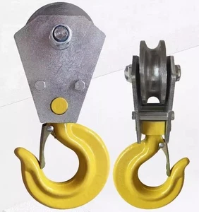 1x 360° Rotieren Drehhaken Lagern Riemenscheibenblock Schnappblock Heizblock - Bild 1 von 15