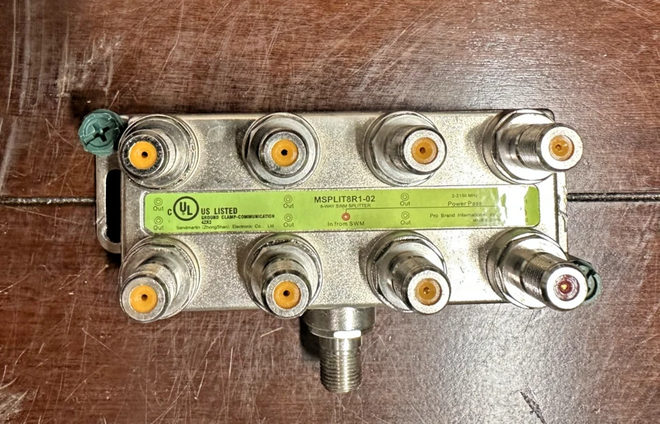 MSPLIT8R1-02 8 Port TV Coax Splitter - Image 1 of 1