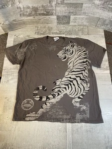 Vintage Y2K MIRAGE Las Vegas Women’s 2XL White Tiger Gray T-shirt Casino RARE - Bild 1 von 8