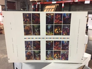 Rare 1996 Star Wars Shadows of The Empire Topps Uncut Promo Card Sheet Boba Fett - Picture 1 of 2
