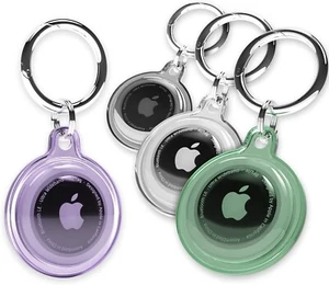 4 Pack Airtag Keychain Waterproof, Air Tag Holder for Apple Airtag GPS Tracker - Photo 1 sur 6