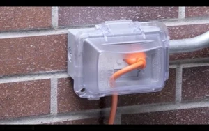 Cubierta protectora de salida exterior resistente a la intemperie receptáculo caja eléctrica accesorio - Imagen 1 de 12