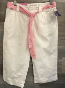 Cherokee NWT girls 10 adjustable waist zip clasp closure waist size pockets Capr - Picture 1 of 3