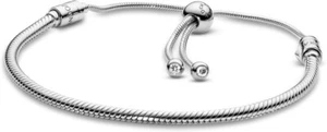 NEU Pandora Moments Schlangenkette Schieberarmband 925 Silber & Zirkonia - Bild 1 von 7