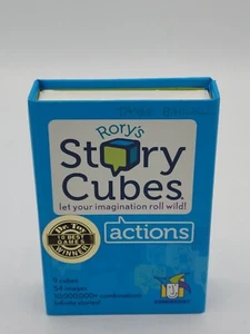 Rory's Story Cubes ACTIONS VERBS Gamewright Creative Story Telling Dice Game  - Picture 1 of 4