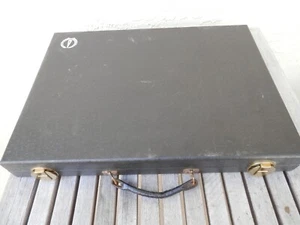 Vintage Crisloid Backgammon mit Etui Fliesen 1 1/2"" schwarz & gelb sehr guter Zustand kostenloser Versand - Bild 1 von 6
