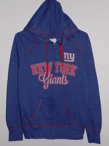 NUEVO CON ETIQUETAS SUDADERA CON CAPUCHA NUEVA YORK GIANTS MUJER XXL AZUL LIGERO SUDADERA - Imagen 1 de 6