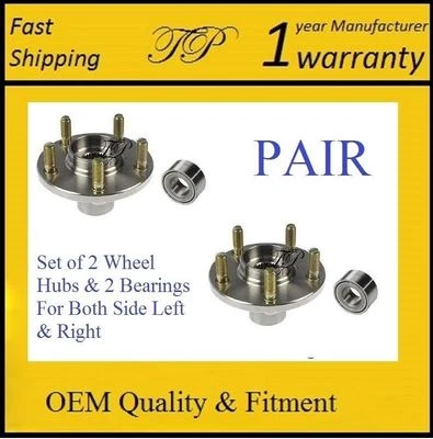 Conjunto de buje y cojinete de rueda delantera Honda Element SC 2007-2010 con ABS (par) Foto 1 de 4