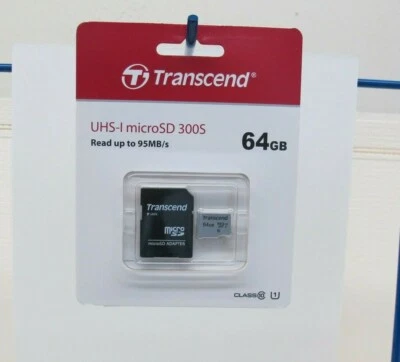 Transcend UHS-I microSD 300s 64GB Memory Card  - Image 1 of 2