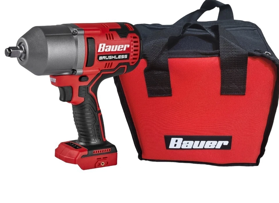 Bauer 20V Brushless Cordless 1/2 in High-Torque Impact Wrench (tool & Bauer Bag) - Image 1 of 1