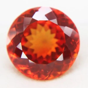 Piedras preciosas sueltas redondas naranja fuego granate espesartita natural certificadas de 10+ quilates - Imagen 1 de 4