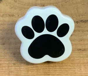 NORA FLEMING Mini IT'S PAW-TY TIME Dog Paw Print Ceramic Platter Attachment A404 - Picture 1 of 5