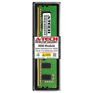 4GB DDR4-2400 DIMM Micron MTA4ATF51264AZ-2G3 Equivalent Desktop Memory RAM - Picture 1 of 2