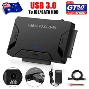 SATA to USB 3.0 Adapter Hard Drive Reader Cable External Converter Connector AUS - Picture 1 of 13