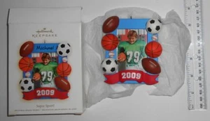 HALLMARK KEEPSAKE SUPER SPORT PHOTO HOLDER CHRISTMAS ORNAMENT - NEW IN BOX - Picture 1 of 2