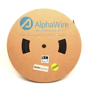 Alpha Wire F221L3/16BK004 Heat Shrink Tubing 2:1 Shrink, 0.187in ID, 200Ft - Picture 1 of 4