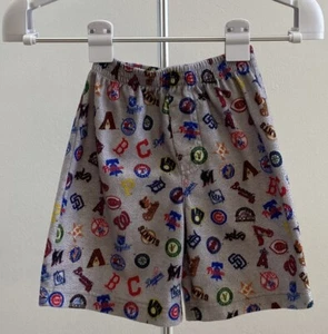 MLB Team Logo Pajama Shorts-Child Size 4 - Picture 1 of 9