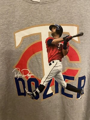 Brian Dozier Minnesota Twins SGA  Gray T Shirt Size XL  (New) MLB - Image 1 of 4