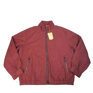 $168 Tommy Bahama Catalina Cruiser Zip Up Jacket Mens Large Maroon Lined - Picture 1 of 14